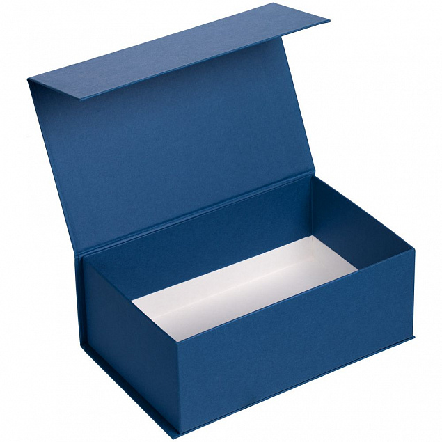 Коробка LumiBox, синяя матовая с логотипом в Санкт-Петербурге заказать по выгодной цене в кибермаркете AvroraStore