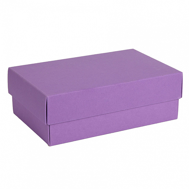 Коробка картонная, "COLOR" 11,5*6*17 см; фиолетовый с логотипом в Санкт-Петербурге заказать по выгодной цене в кибермаркете AvroraStore