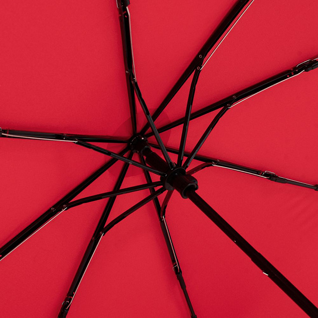 Зонт складной OkoBrella, красный с логотипом в Санкт-Петербурге заказать по выгодной цене в кибермаркете AvroraStore