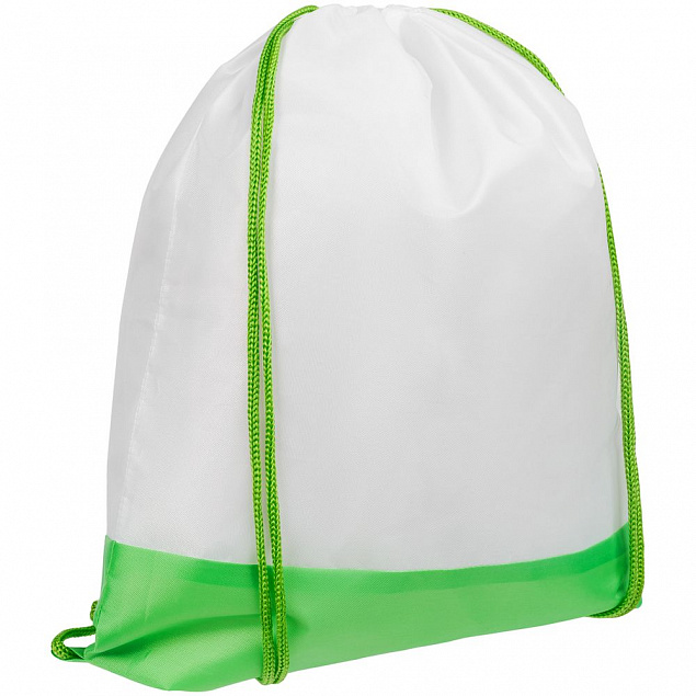 Рюкзак детский Classna, белый с зеленым с логотипом в Санкт-Петербурге заказать по выгодной цене в кибермаркете AvroraStore