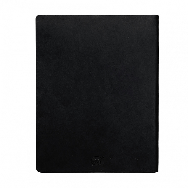 Бизнес-блокнот "Biggy", B5 формат, черный, серый форзац, мягкая обложка, в клетку с логотипом в Санкт-Петербурге заказать по выгодной цене в кибермаркете AvroraStore