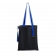 Шоппер Superbag black (чёрный с синим) с логотипом в Санкт-Петербурге заказать по выгодной цене в кибермаркете AvroraStore