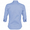 Рубашка женская с рукавом 3/4 EFFECT 140, голубая с логотипом в Санкт-Петербурге заказать по выгодной цене в кибермаркете AvroraStore