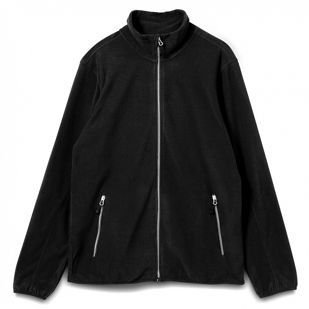 Куртка флисовая мужская TWOHAND черная с логотипом в Санкт-Петербурге заказать по выгодной цене в кибермаркете AvroraStore