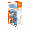 Стеллаж под 8 бутылок воды с рекламным полем, оранжевый с логотипом в Санкт-Петербурге заказать по выгодной цене в кибермаркете AvroraStore