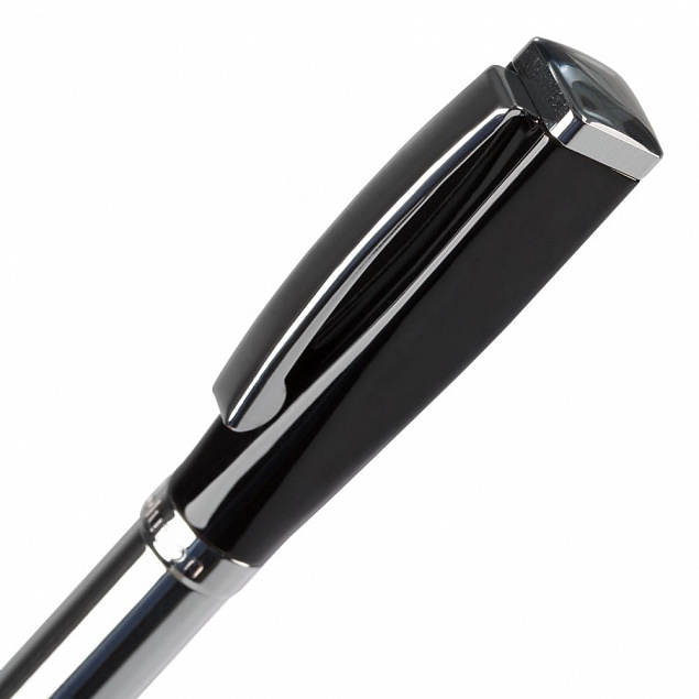 Ручка шариковая Bison, черная с логотипом в Санкт-Петербурге заказать по выгодной цене в кибермаркете AvroraStore
