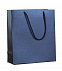 Пакет бумажный «Блеск», малый, синий с логотипом в Санкт-Петербурге заказать по выгодной цене в кибермаркете AvroraStore