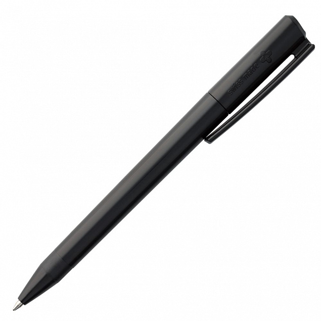 Ручка шариковая Elan, черная с логотипом в Санкт-Петербурге заказать по выгодной цене в кибермаркете AvroraStore