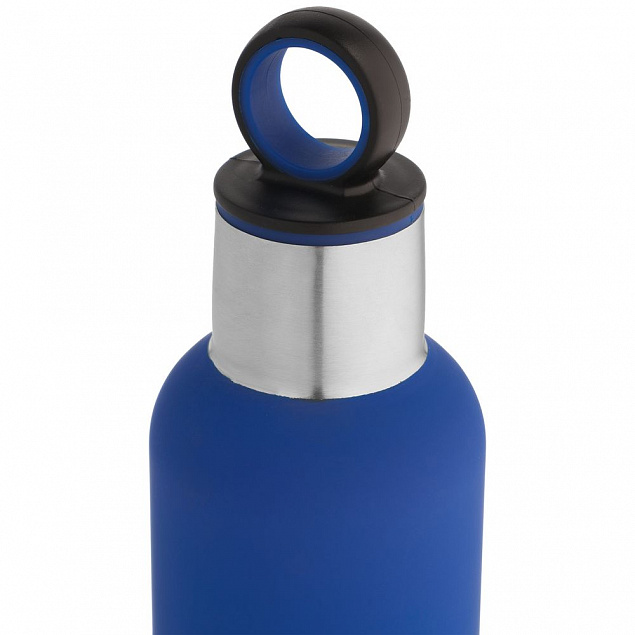 Термобутылка Sherp, синяя с логотипом в Санкт-Петербурге заказать по выгодной цене в кибермаркете AvroraStore