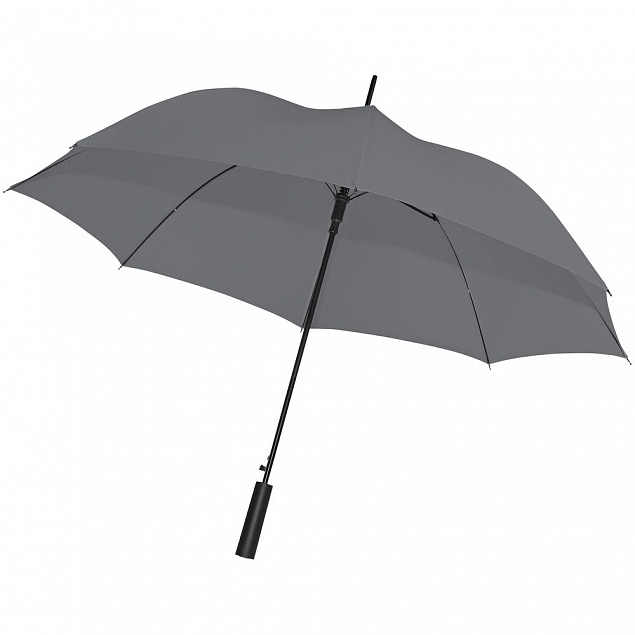 Зонт-трость Dublin, серый с логотипом в Санкт-Петербурге заказать по выгодной цене в кибермаркете AvroraStore