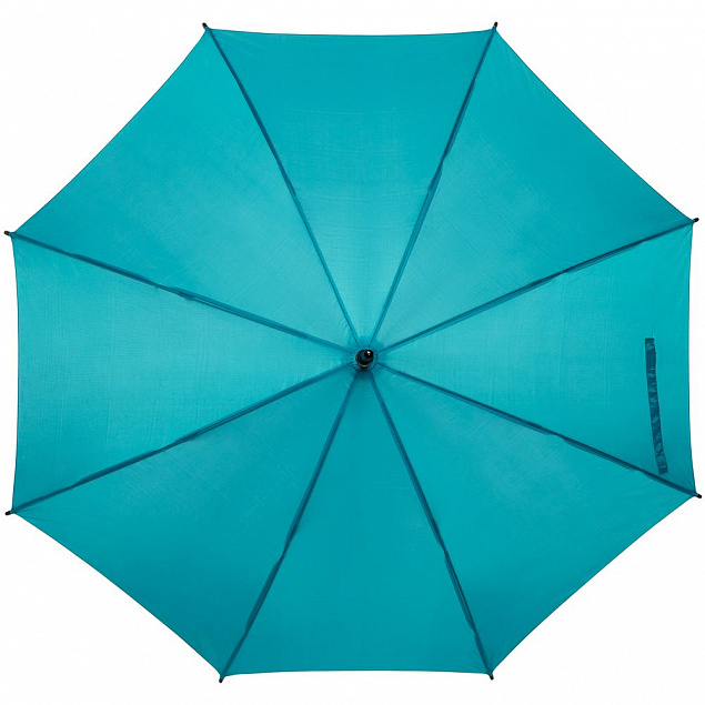 Зонт-трость Standard, бирюзовый с логотипом в Санкт-Петербурге заказать по выгодной цене в кибермаркете AvroraStore