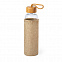 Бутылка для воды KASFOL, стекло, бамбук, 500 мл с логотипом в Санкт-Петербурге заказать по выгодной цене в кибермаркете AvroraStore