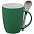 Кружка с ложкой Cheer Up ver.2, зеленая с логотипом в Санкт-Петербурге заказать по выгодной цене в кибермаркете AvroraStore