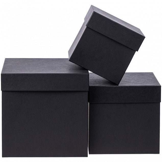 Коробка Cube S, черная с логотипом в Санкт-Петербурге заказать по выгодной цене в кибермаркете AvroraStore