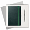 Подарочный набор Portland Btobook, зеленый (ежедневник, ручка) с логотипом в Санкт-Петербурге заказать по выгодной цене в кибермаркете AvroraStore