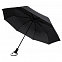 Складной зонт Hogg Trek, черный с логотипом в Санкт-Петербурге заказать по выгодной цене в кибермаркете AvroraStore
