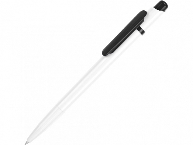 Ручка шариковая Этюд, белый/черный с логотипом в Санкт-Петербурге заказать по выгодной цене в кибермаркете AvroraStore