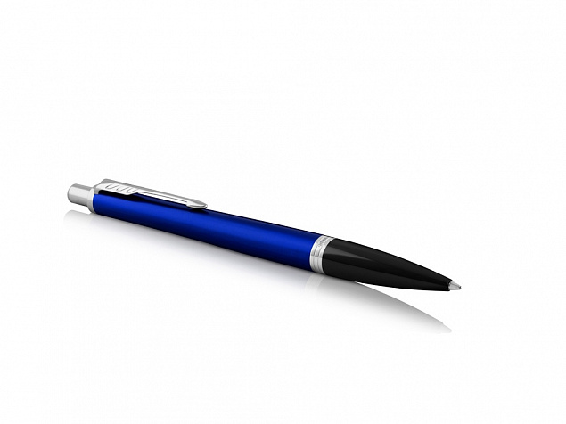 Ручка шариковая Parker Urban Core Nighsky Blue CT, синий/серебристый с логотипом в Санкт-Петербурге заказать по выгодной цене в кибермаркете AvroraStore