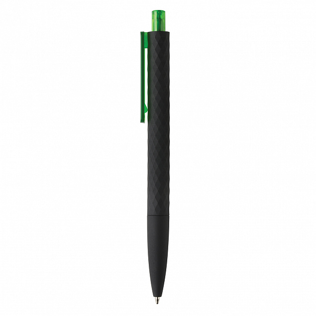 Черная ручка X3 Smooth Touch, зеленый с логотипом в Санкт-Петербурге заказать по выгодной цене в кибермаркете AvroraStore