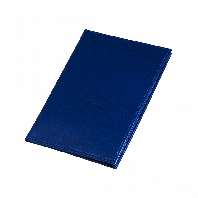 Обложка для паспорта Birmingham, 100х140 мм, синий с логотипом в Санкт-Петербурге заказать по выгодной цене в кибермаркете AvroraStore