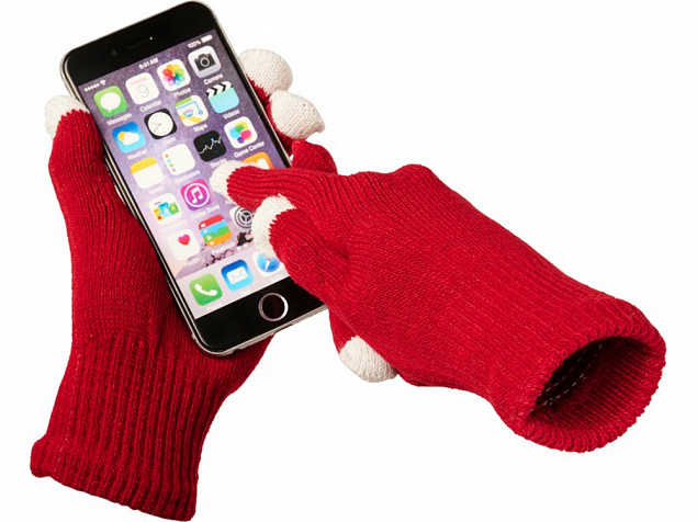 Сенсорные перчатки Billy, красный с логотипом в Санкт-Петербурге заказать по выгодной цене в кибермаркете AvroraStore