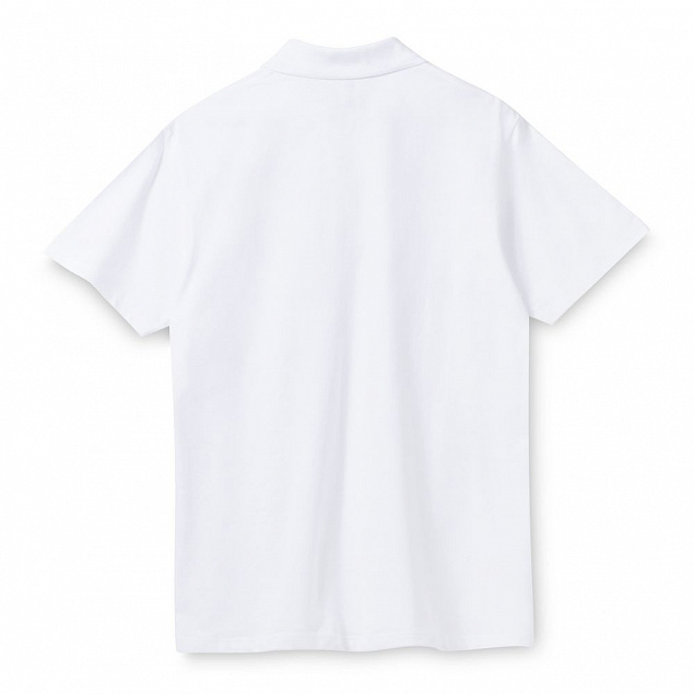 Рубашка поло мужская SPRING 210, белая с логотипом в Санкт-Петербурге заказать по выгодной цене в кибермаркете AvroraStore