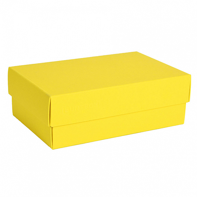 Коробка картонная, "COLOR" 11,5*6*17 см; желтый с логотипом в Санкт-Петербурге заказать по выгодной цене в кибермаркете AvroraStore