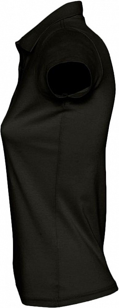 Рубашка поло женская Prescott Women 170, черная с логотипом в Санкт-Петербурге заказать по выгодной цене в кибермаркете AvroraStore