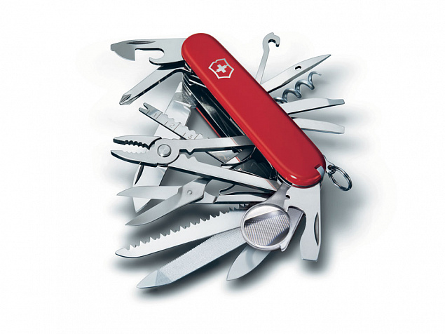 Нож перочинный «Swiss Champ», 91 мм, 33 функции с логотипом в Санкт-Петербурге заказать по выгодной цене в кибермаркете AvroraStore