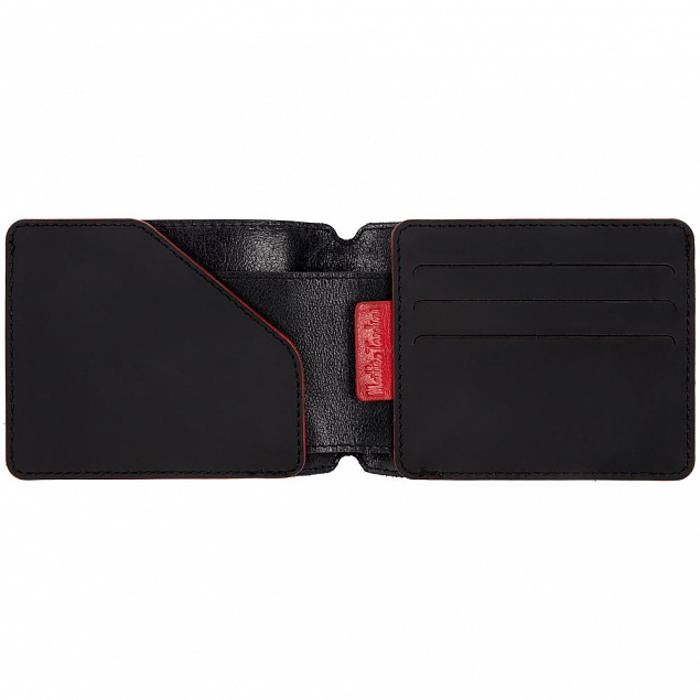 Портмоне Arrival, черное с красным с логотипом в Санкт-Петербурге заказать по выгодной цене в кибермаркете AvroraStore