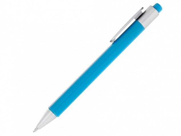 Ручка шариковая Athens черные чернила, голубой с логотипом в Санкт-Петербурге заказать по выгодной цене в кибермаркете AvroraStore