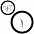 Часы настенные "ПРОМО" разборные ;  белый, D28,5 см; пластик с логотипом в Санкт-Петербурге заказать по выгодной цене в кибермаркете AvroraStore