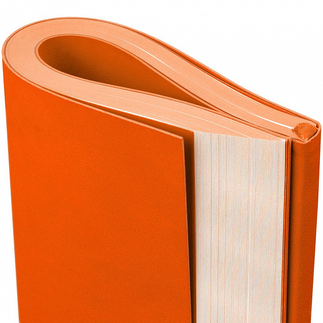 Ежедневник Flat Maxi, недатированный, оранжевый с логотипом в Санкт-Петербурге заказать по выгодной цене в кибермаркете AvroraStore
