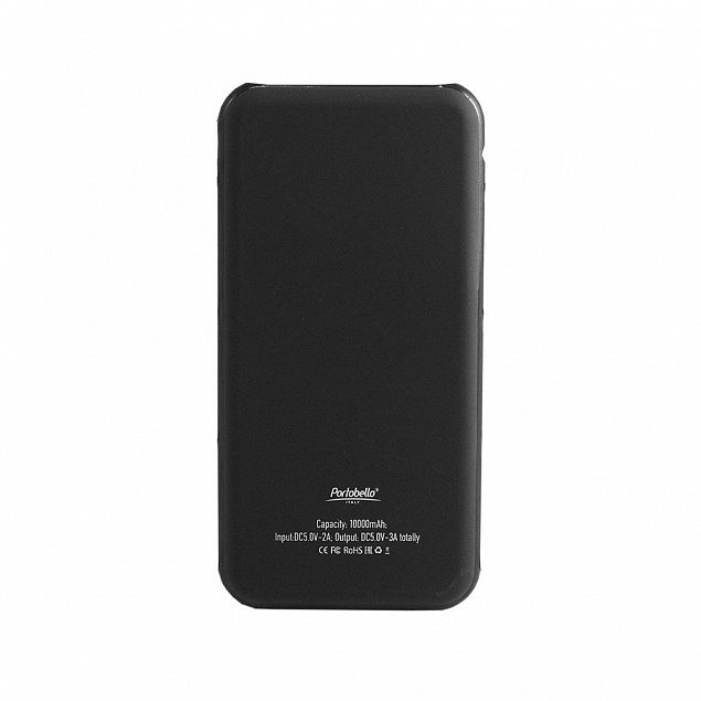 Внешний аккумулятор, Grand PB, 10000 mAh, черный, подарочная упаковка с блистером с логотипом в Санкт-Петербурге заказать по выгодной цене в кибермаркете AvroraStore