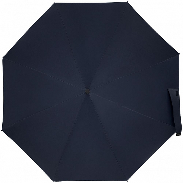 Складной зонт doubleDub, синий с логотипом в Санкт-Петербурге заказать по выгодной цене в кибермаркете AvroraStore