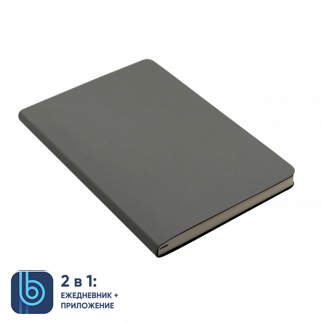 Ежедневник Bplanner.01 grey (серый) с логотипом в Санкт-Петербурге заказать по выгодной цене в кибермаркете AvroraStore