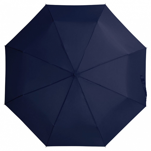 Зонт складной Basic, темно-синий с логотипом в Санкт-Петербурге заказать по выгодной цене в кибермаркете AvroraStore