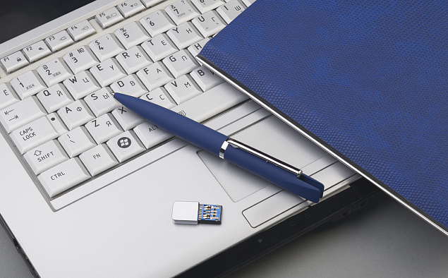 Ручка шариковая "Callisto" с флеш-картой 32Gb (USB3.0), покрытие soft touch с логотипом в Санкт-Петербурге заказать по выгодной цене в кибермаркете AvroraStore