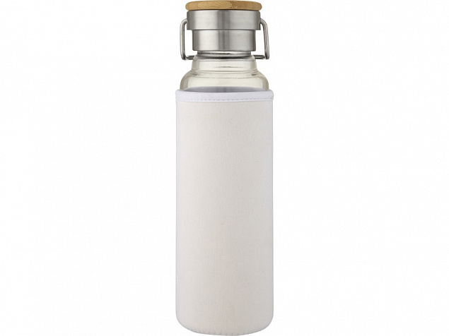 Thor, стеклянная бутылка объемом 660 мл с неопреновым чехлом, белый с логотипом в Санкт-Петербурге заказать по выгодной цене в кибермаркете AvroraStore
