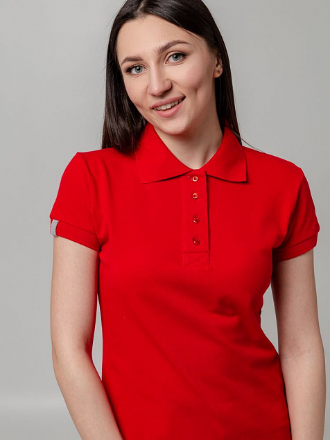 Рубашка поло женская Virma Premium Lady, красная с логотипом в Санкт-Петербурге заказать по выгодной цене в кибермаркете AvroraStore
