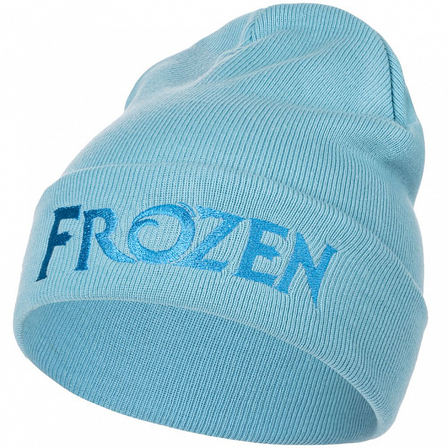 Шапка детская с вышивкой Frozen, голубая с логотипом в Санкт-Петербурге заказать по выгодной цене в кибермаркете AvroraStore