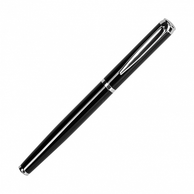 Ручка-роллер Sonata черная с логотипом в Санкт-Петербурге заказать по выгодной цене в кибермаркете AvroraStore
