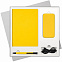 Подарочный набор Sky, желтый (ежедневник, ручка, аккумулятор) с логотипом в Санкт-Петербурге заказать по выгодной цене в кибермаркете AvroraStore