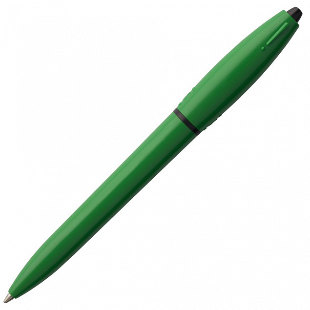 Ручка шариковая S! (Си), зеленая с логотипом в Санкт-Петербурге заказать по выгодной цене в кибермаркете AvroraStore