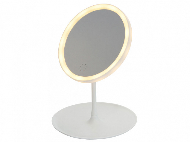 Косметическое зеркало с LED-подсветкой «Beautific» с логотипом в Санкт-Петербурге заказать по выгодной цене в кибермаркете AvroraStore