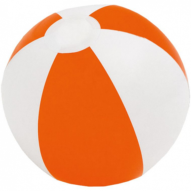 Надувной пляжный мяч Cruise, оранжевый с белым с логотипом в Санкт-Петербурге заказать по выгодной цене в кибермаркете AvroraStore