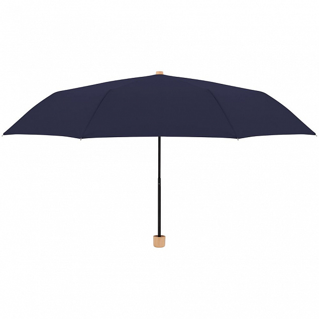 Зонт складной Nature Mini, синий с логотипом в Санкт-Петербурге заказать по выгодной цене в кибермаркете AvroraStore