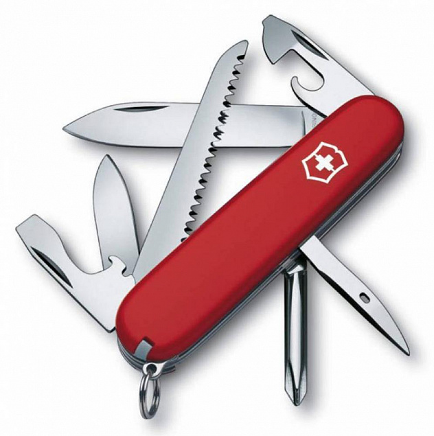 Офицерский нож Hiker 91, красный с логотипом в Санкт-Петербурге заказать по выгодной цене в кибермаркете AvroraStore