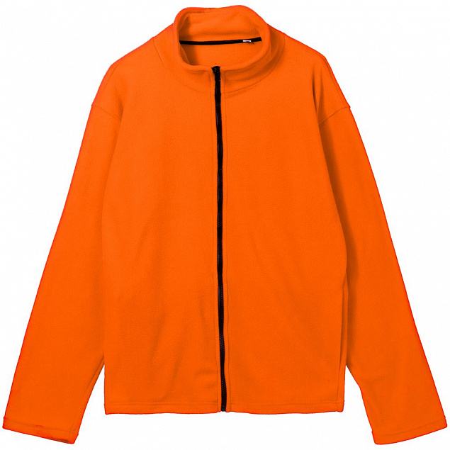 Куртка флисовая унисекс Manakin, оранжевая с логотипом в Санкт-Петербурге заказать по выгодной цене в кибермаркете AvroraStore