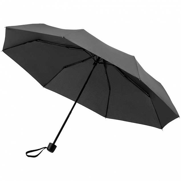 Зонт складной Hit Mini ver.2, серый с логотипом в Санкт-Петербурге заказать по выгодной цене в кибермаркете AvroraStore